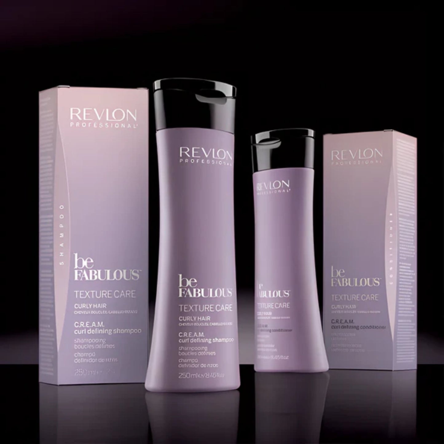 Revlon BeFabulous Curly Hair Texture Care C.R.E.A.M. Curl Defining Shampoo 250ml