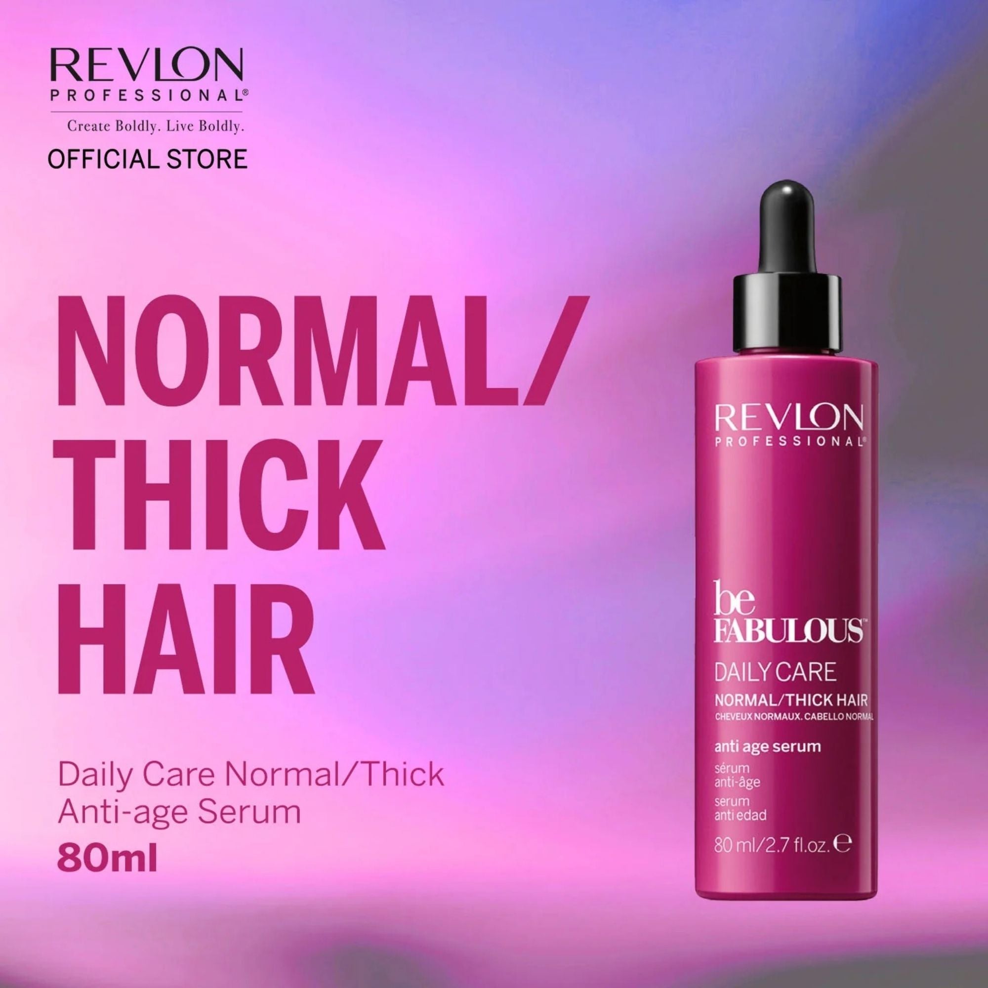Revlon Professional BeFabulous Daily Care Normal/Thick Hair Anti-Age Serum 80ml