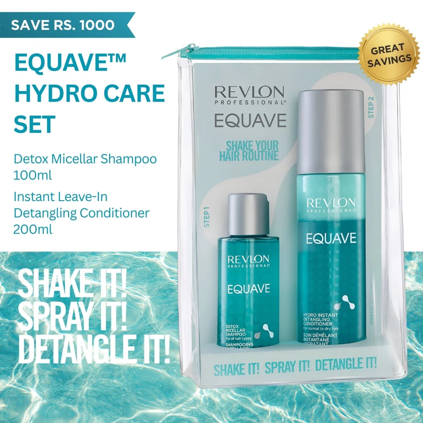 Revlon Equave Deep Cleansing Detox Micellar Shampoo 100ml