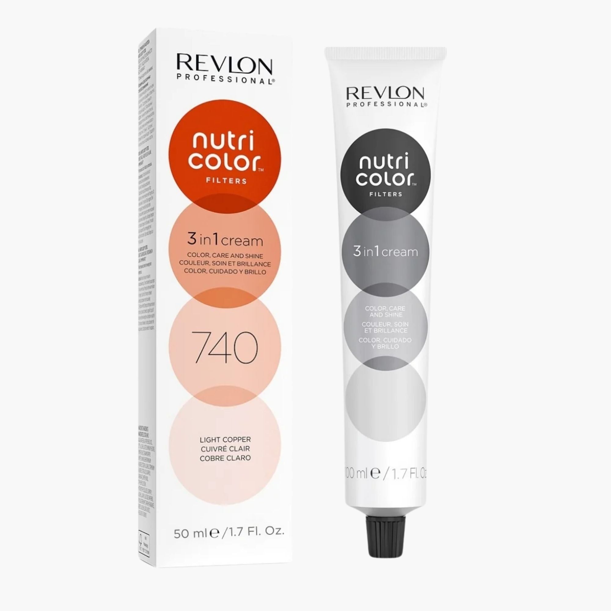 Revlon Professional Nutri Color Filters 3-In-1 Cream Color 740 Light Copper 100ml