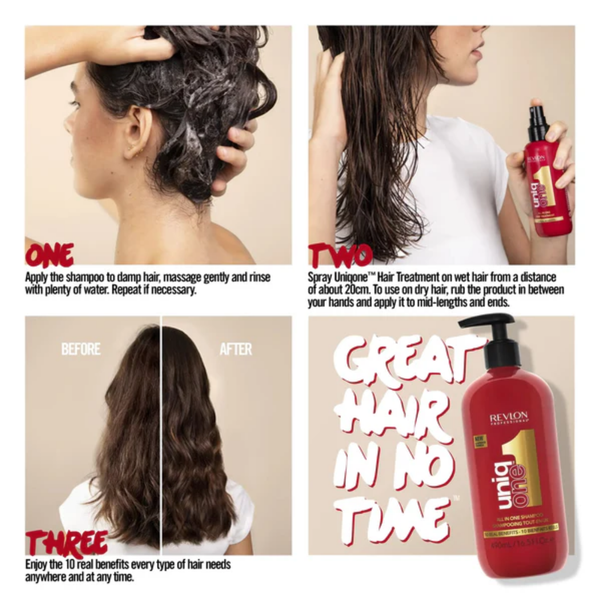 Revlon Professional UniqONE All-in-One Shampoo Classic Fragrance 490ml
