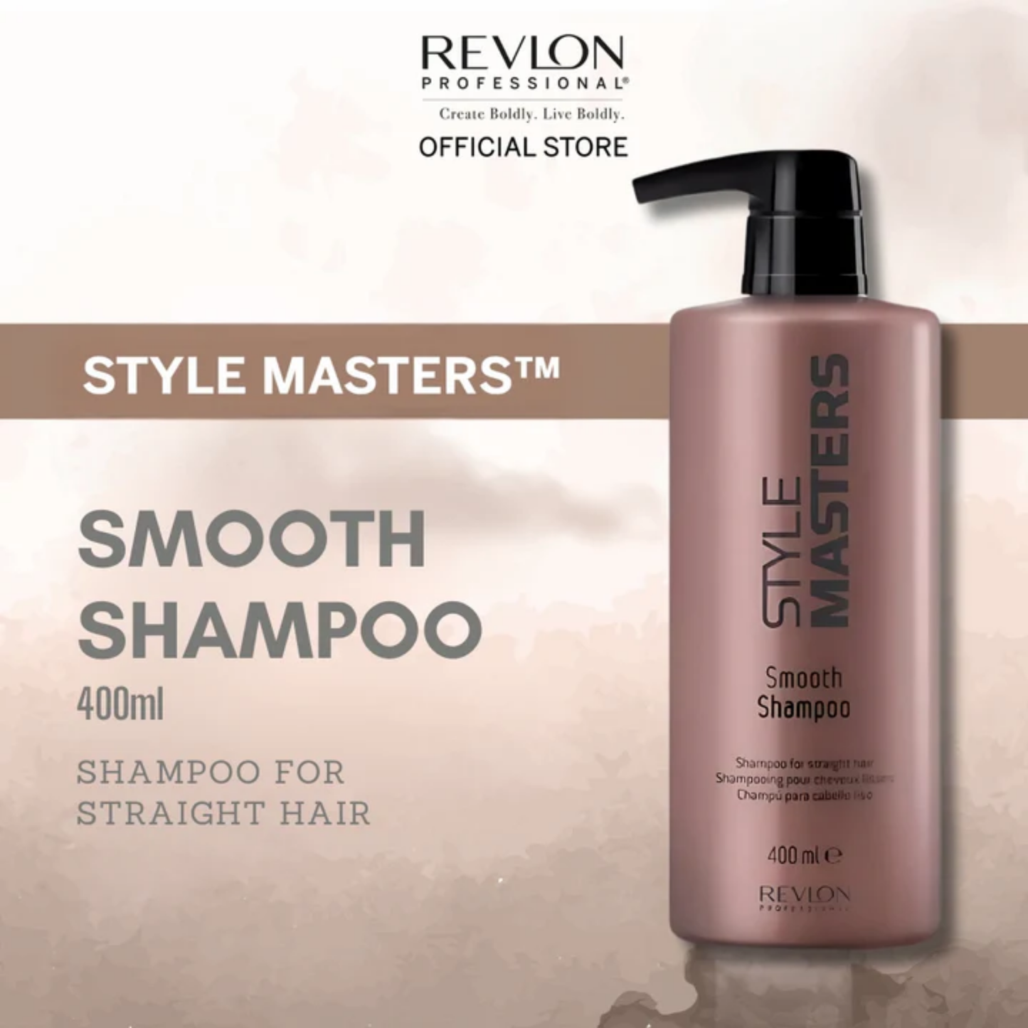 Revlon Style Masters Smooth Shampoo For Straight Hair 400ml