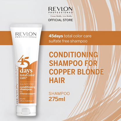 Revlonissimo 45 Days Total Color Care Conditioning Shampoo Intense Coppers 275ml