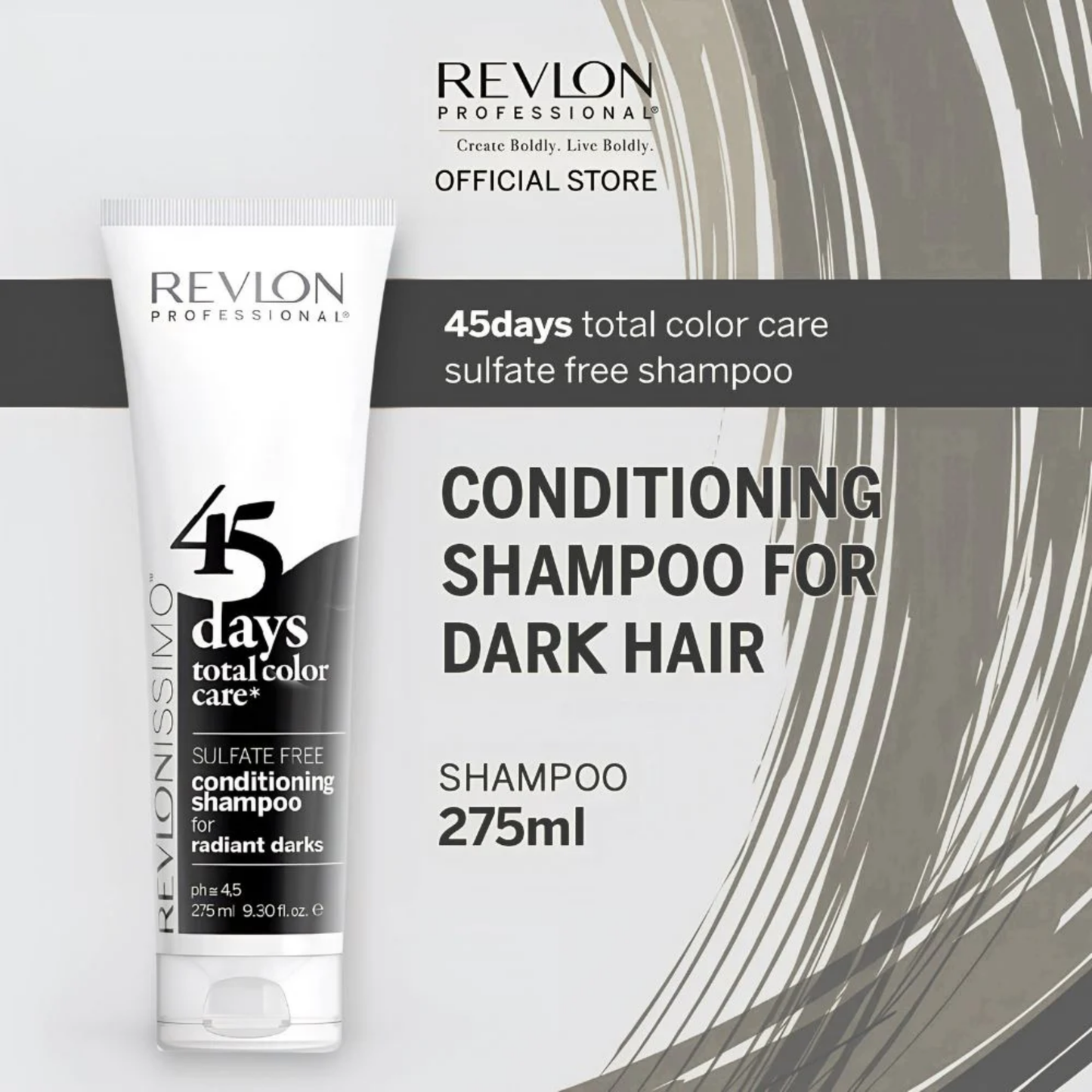 Revlonissimo 45 Days Total Color Care Conditioning Shampoo Radiant Darks 275ml
