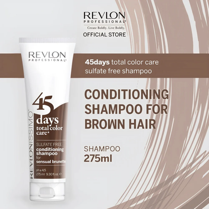 Revlonissimo 45 Days Total Color Care Conditioning Shampoo Sensual Brunettes 275ml