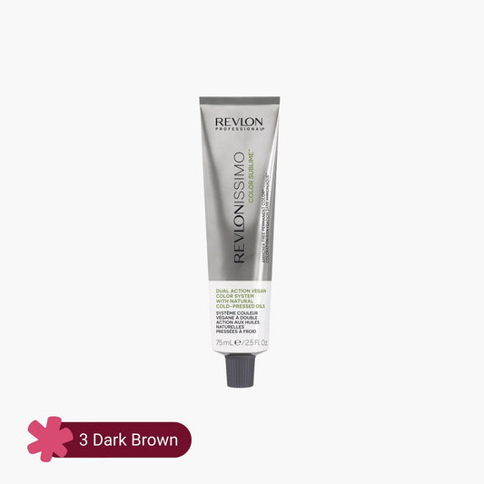 Revlonissimo Color Sublime Ammonia Free Hair Color 3 Dark Brown 75ml