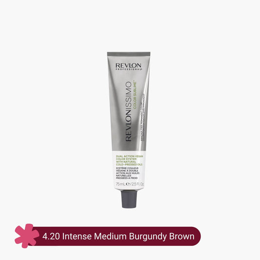 Revlonissimo Color Sublime Ammonia Free Hair Color 4.20 Intense Medium Burgundy Brown 75ml