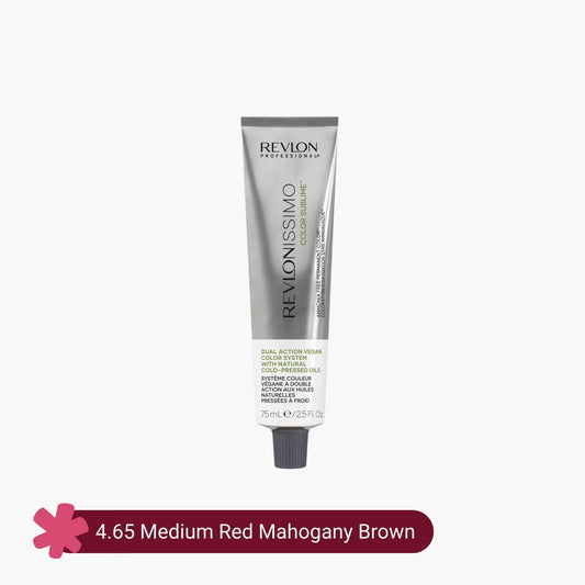 Revlonissimo Color Sublime Ammonia Free Hair Color 4.65 Medium Red Mahogany Brown 75ml