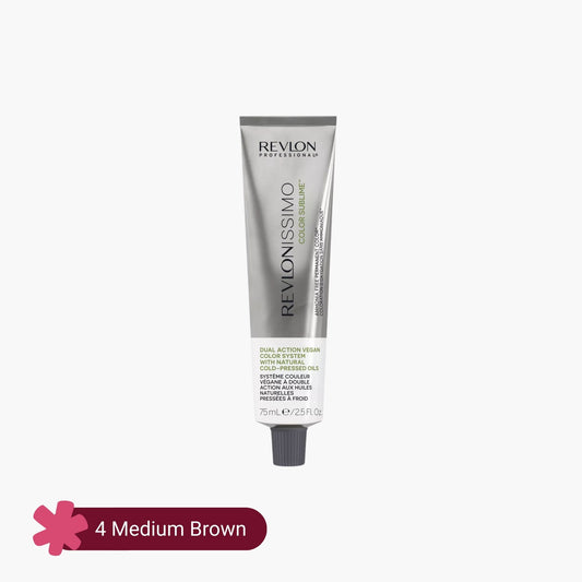 Revlonissimo Color Sublime Ammonia Free Hair Color 4 Medium Brown 75ml