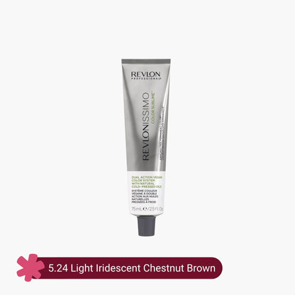 Revlonissimo Color Sublime Ammonia Free Hair Color 5.24 Light Iridescent Chestnut Brown 75ml