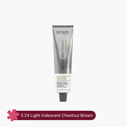 Revlonissimo Color Sublime Ammonia Free Hair Color 5.24 Light Iridescent Chestnut Brown 75ml