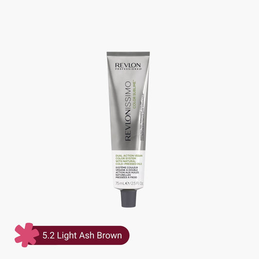 Revlonissimo Color Sublime Ammonia Free Hair Color 5.2 Light Ash Brown 75ml