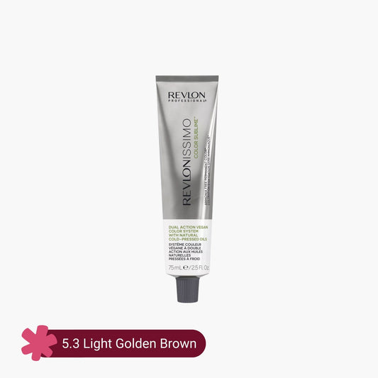 Revlonissimo Color Sublime Ammonia Free Hair Color 5.3 Light Golden Brown 75ml