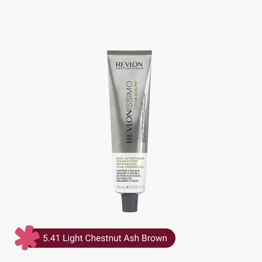 Revlon Professional Revlonissimo Color Sublime Ammonia Free Hair Color 5.41 Light Chestnut Ash Brown 75ml