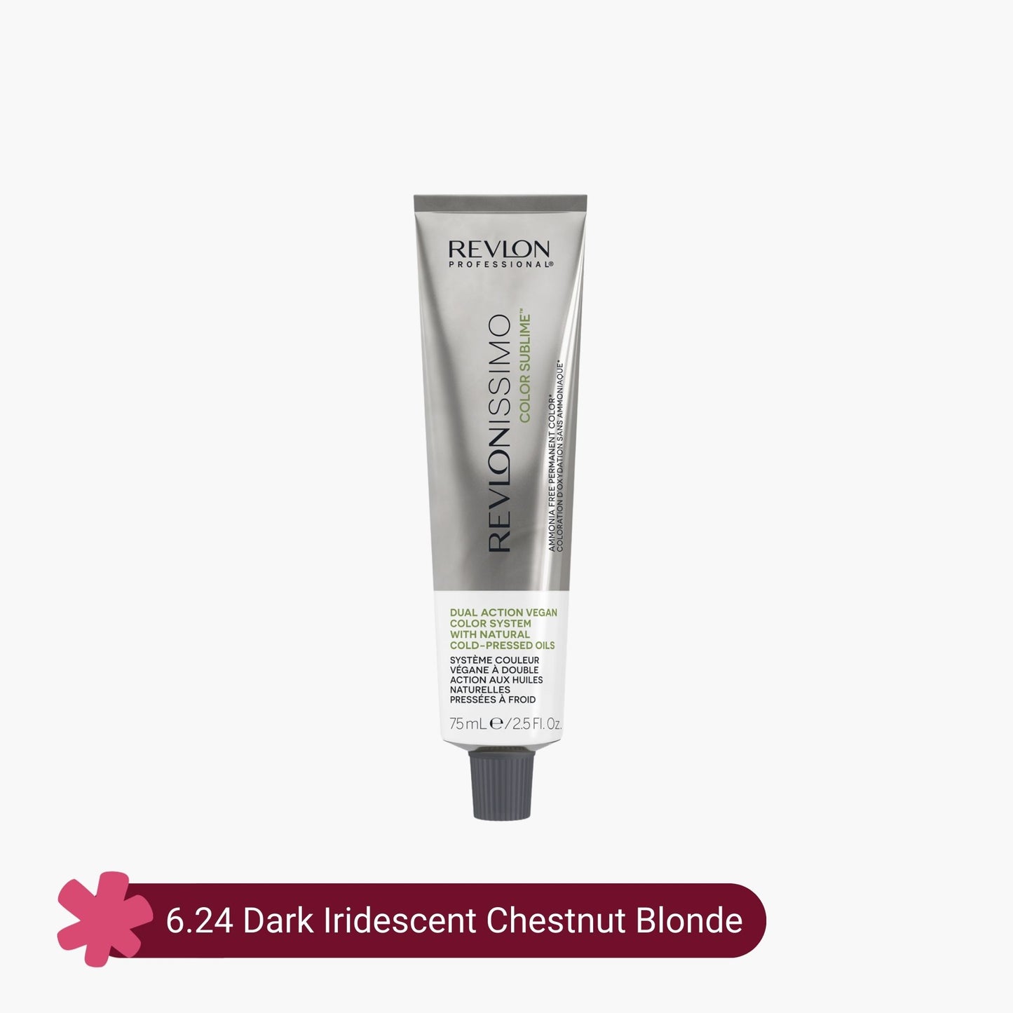 Revlon Professional Revlonissimo Color Sublime Ammonia Free Hair Color 6.24 Dark Iridescent Chestnut Blonde 75ml