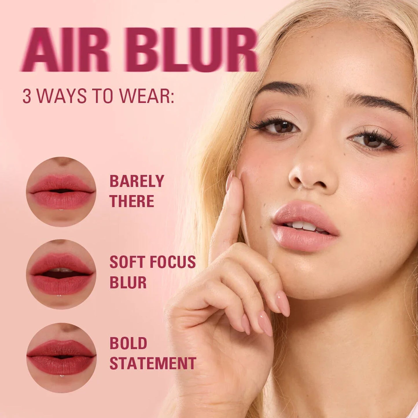Revolution Air Blur Soft Matte Liquid Lipstick Whisper 3.25ml
