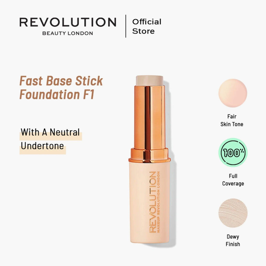 Revolution Fast Base Stick Foundation F1 6.2gm
