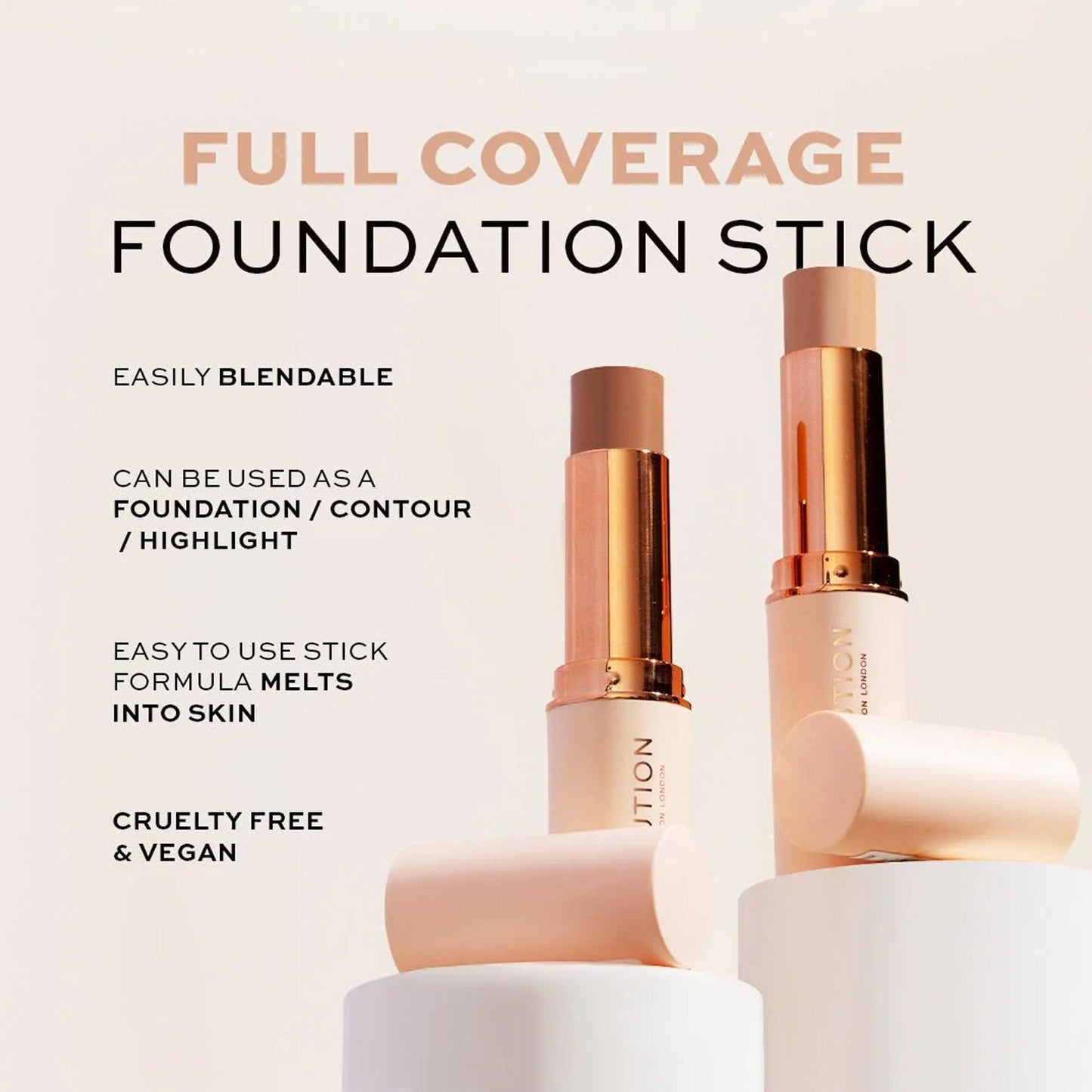 Revolution Fast Base Stick Foundation F6 6.2gm