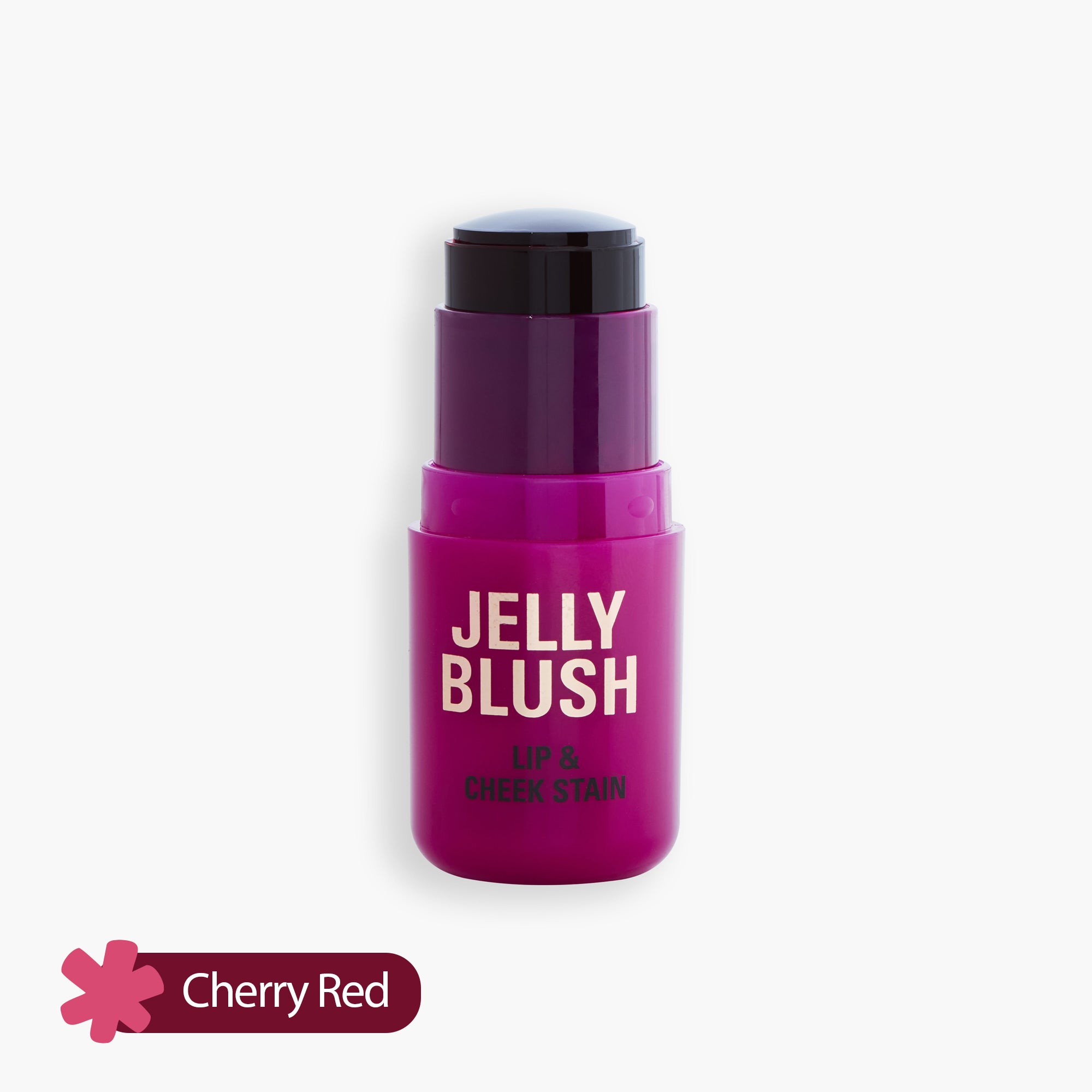 Revolution Jelly Blush Stick Lip & Cheek Stain Cherry Red 5.5gm