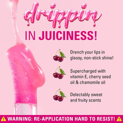 Revolution Pout Hydrating Lip Oil Raspberry Pink 3ml