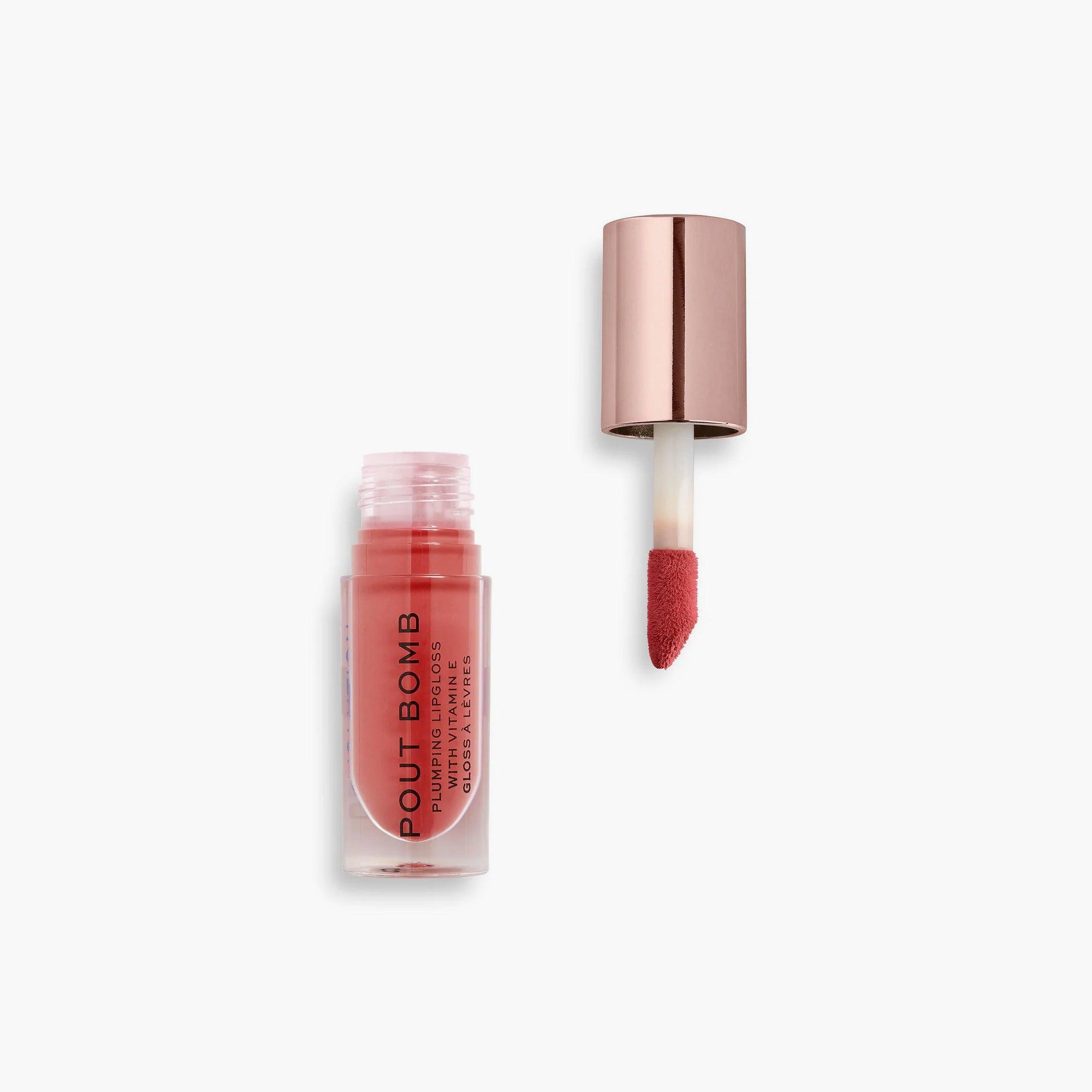 Revolution Pout Bomb Plumping Gloss Peachy 4.6ml