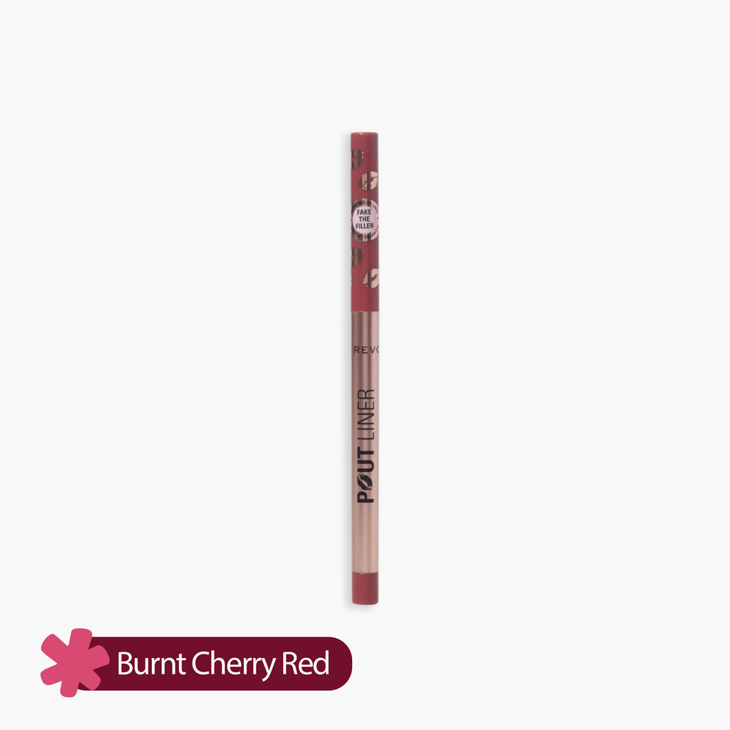 Revolution Pout Bomb Plumping Lip Liner Burnt Cherry Red 0.2gm