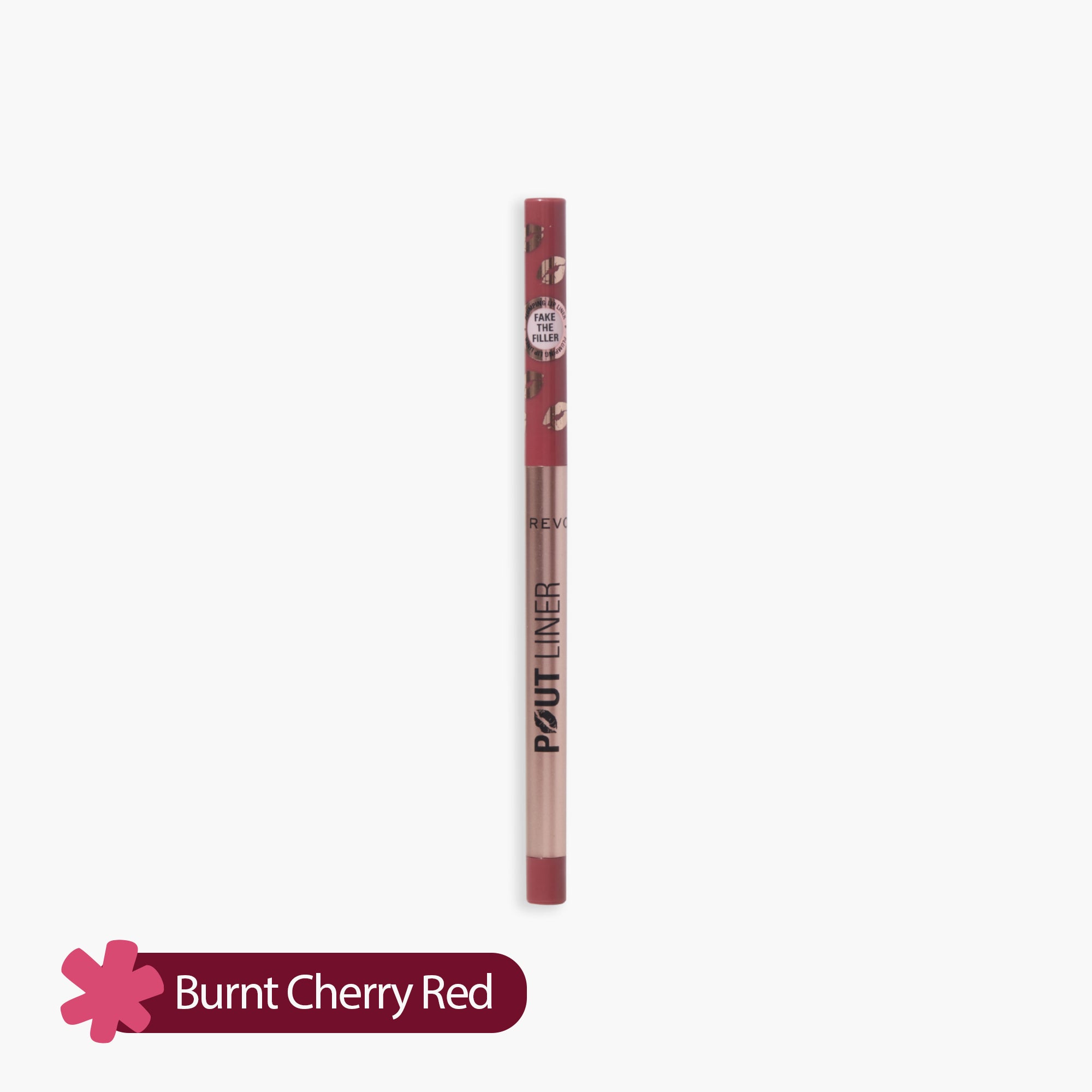 Revolution Pout Bomb Plumping Lip Liner Burnt Cherry Red 0.2gm