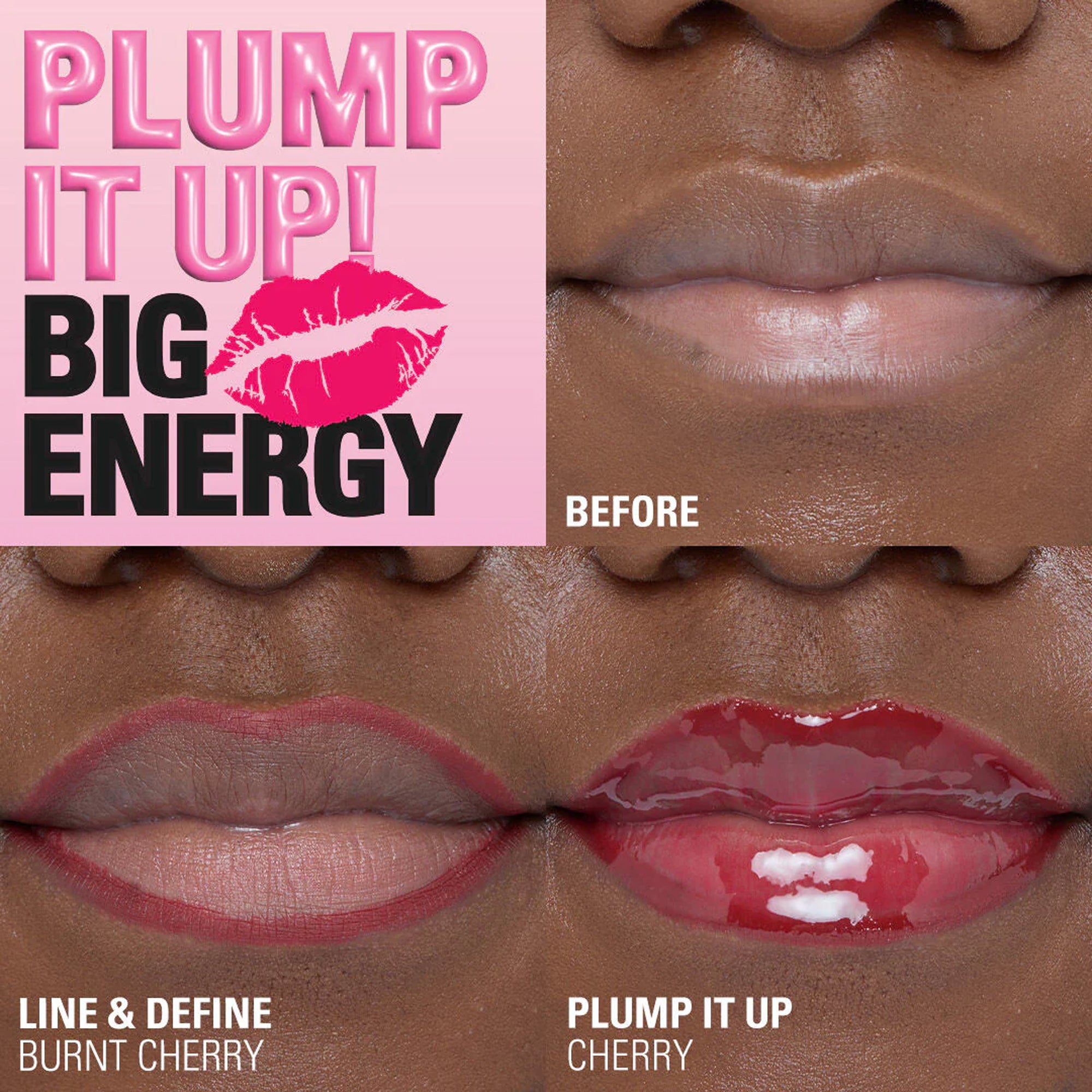 Revolution Pout Bomb Plumping Lip Liner Burnt Cherry Red 0.2gm