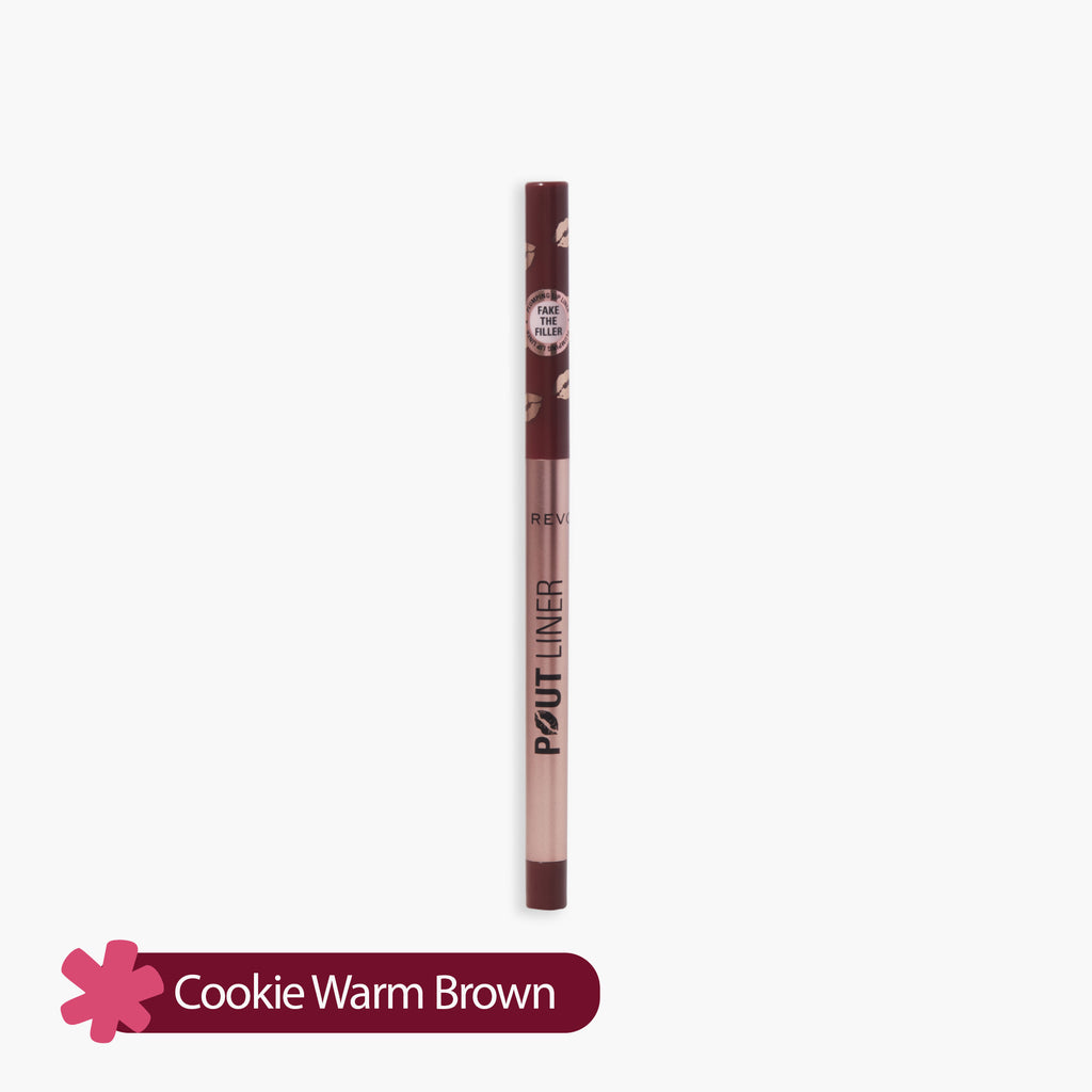 Revolution Pout Bomb Plumping Lip Liner Cookie Warm Brown 0.2gm