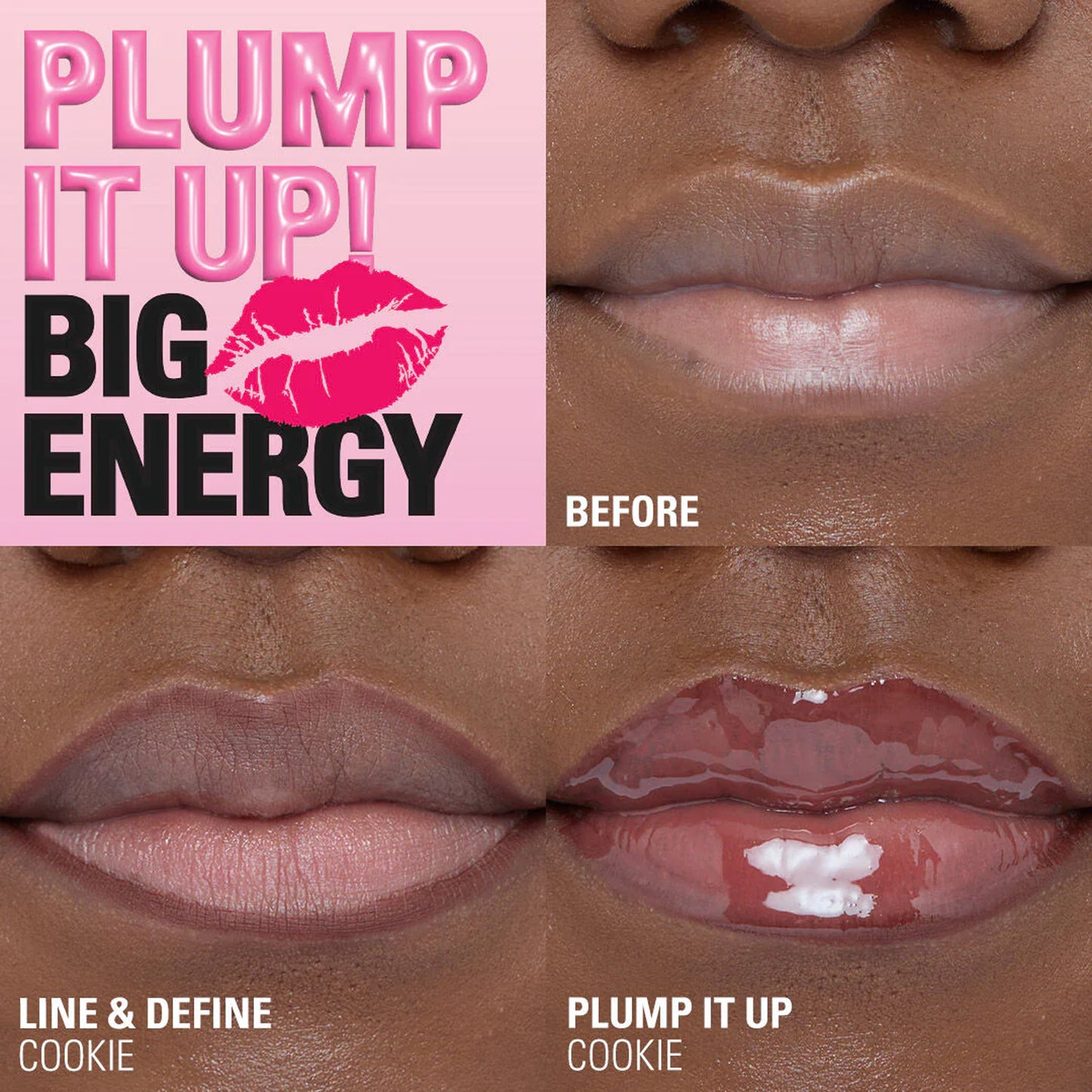 Revolution Pout Bomb Plumping Lip Liner Cookie Warm Brown 0.2gm