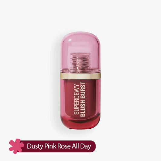 Revolution Superdewy Liquid Blush Burst Dusty Pink Rose All Day 4.2ml