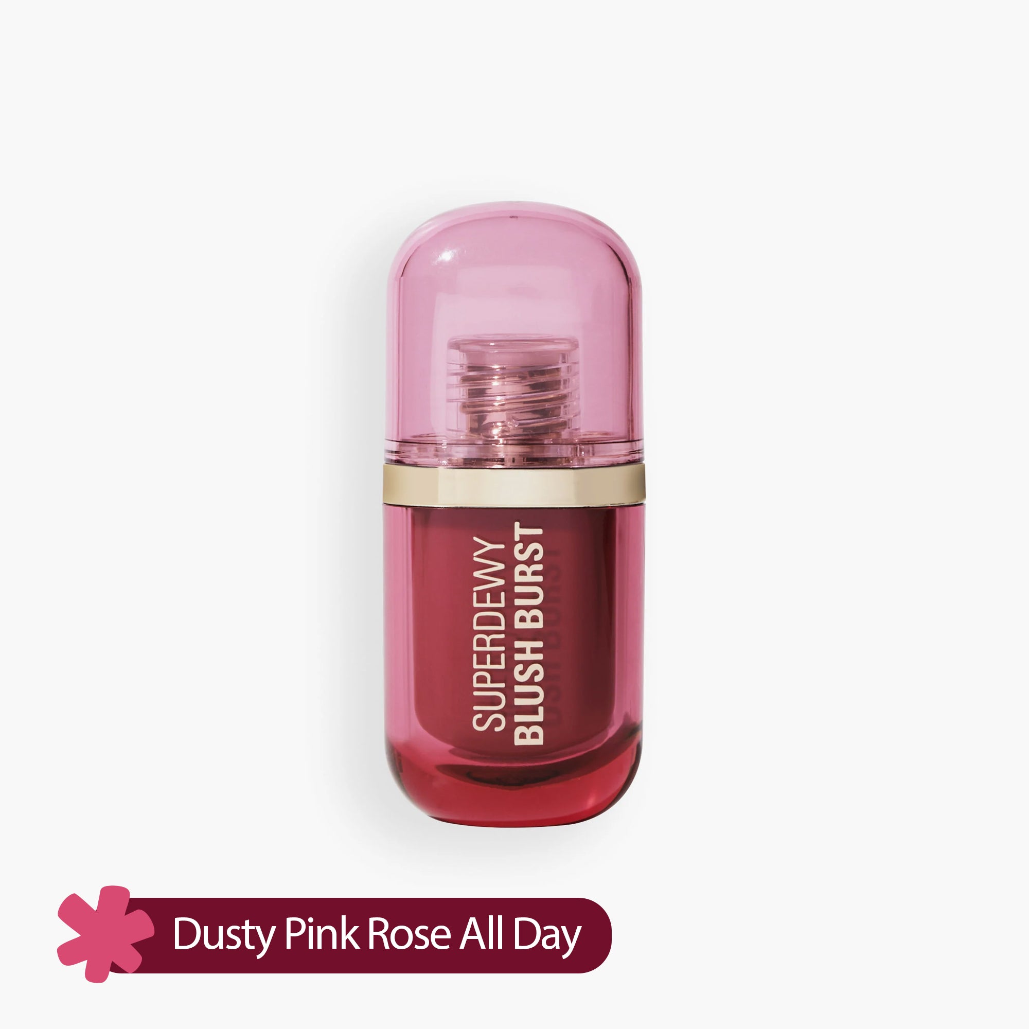 Revolution Superdewy Liquid Blush Burst Dusty Pink Rose All Day 4.2ml