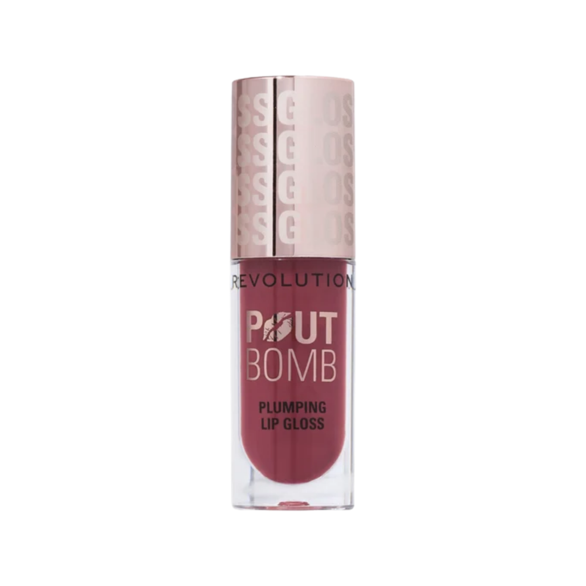Revolution Pout Bomb Plumping Lip Gloss Wild Mauve Pink 4.6ml