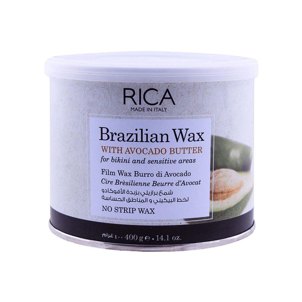 Rica Brazilian Wax With Avocado Butter For Sensitive Skin 400ml - TheSkinFit