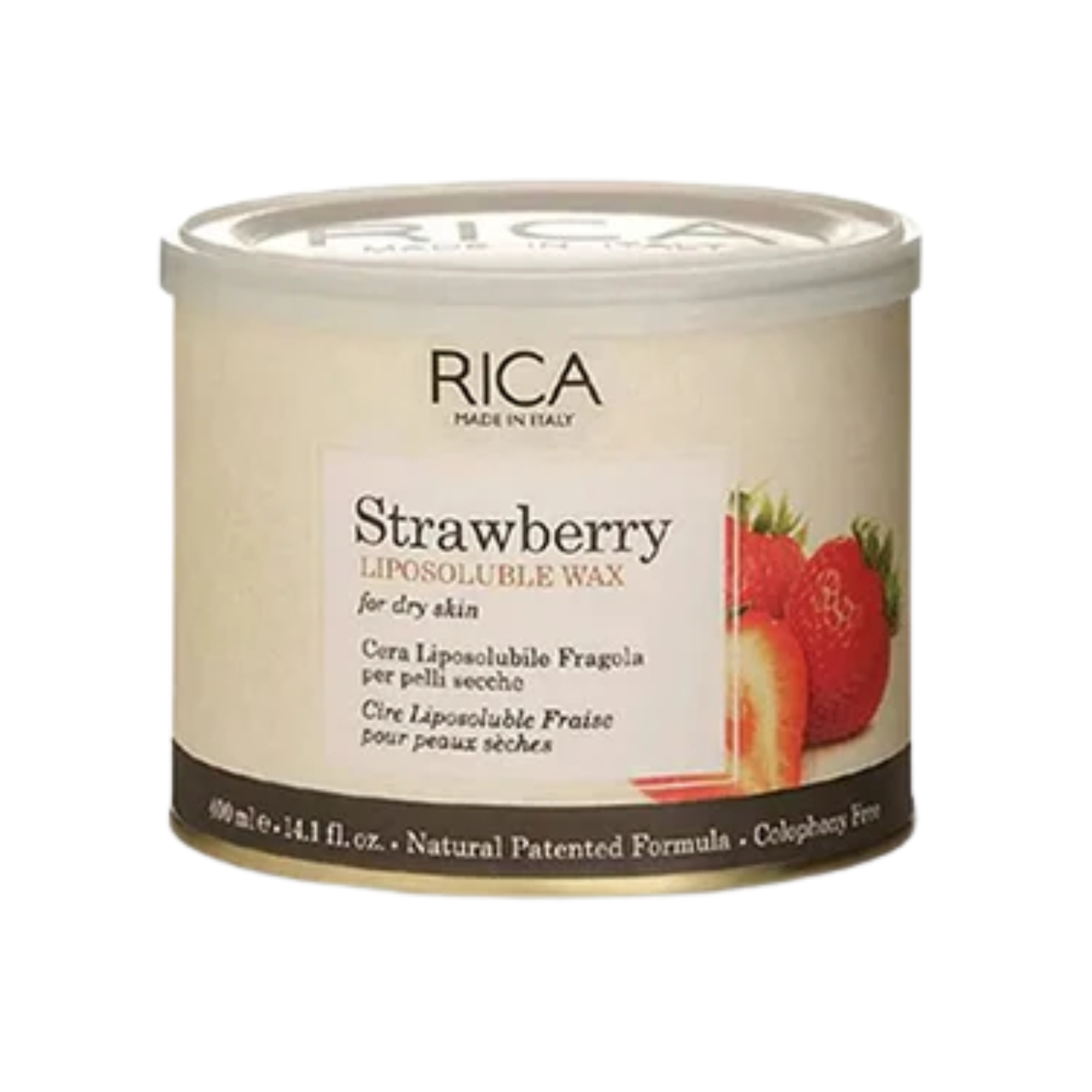 Rica Strawberry Liposoluble Wax For Dry Skin 400ml