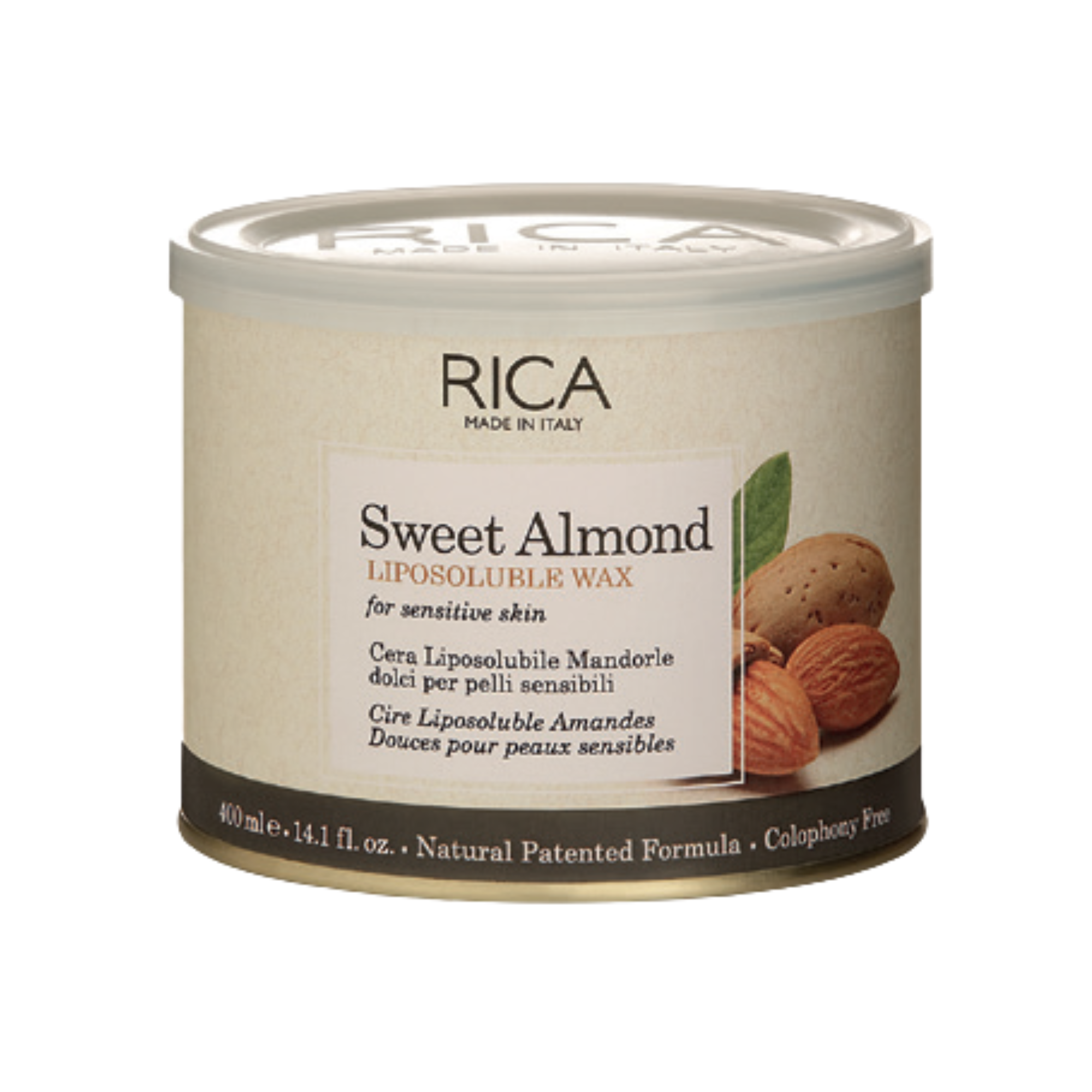 Rica Sweet Almond Liposoluble Wax For Sensitive Skin 400ml