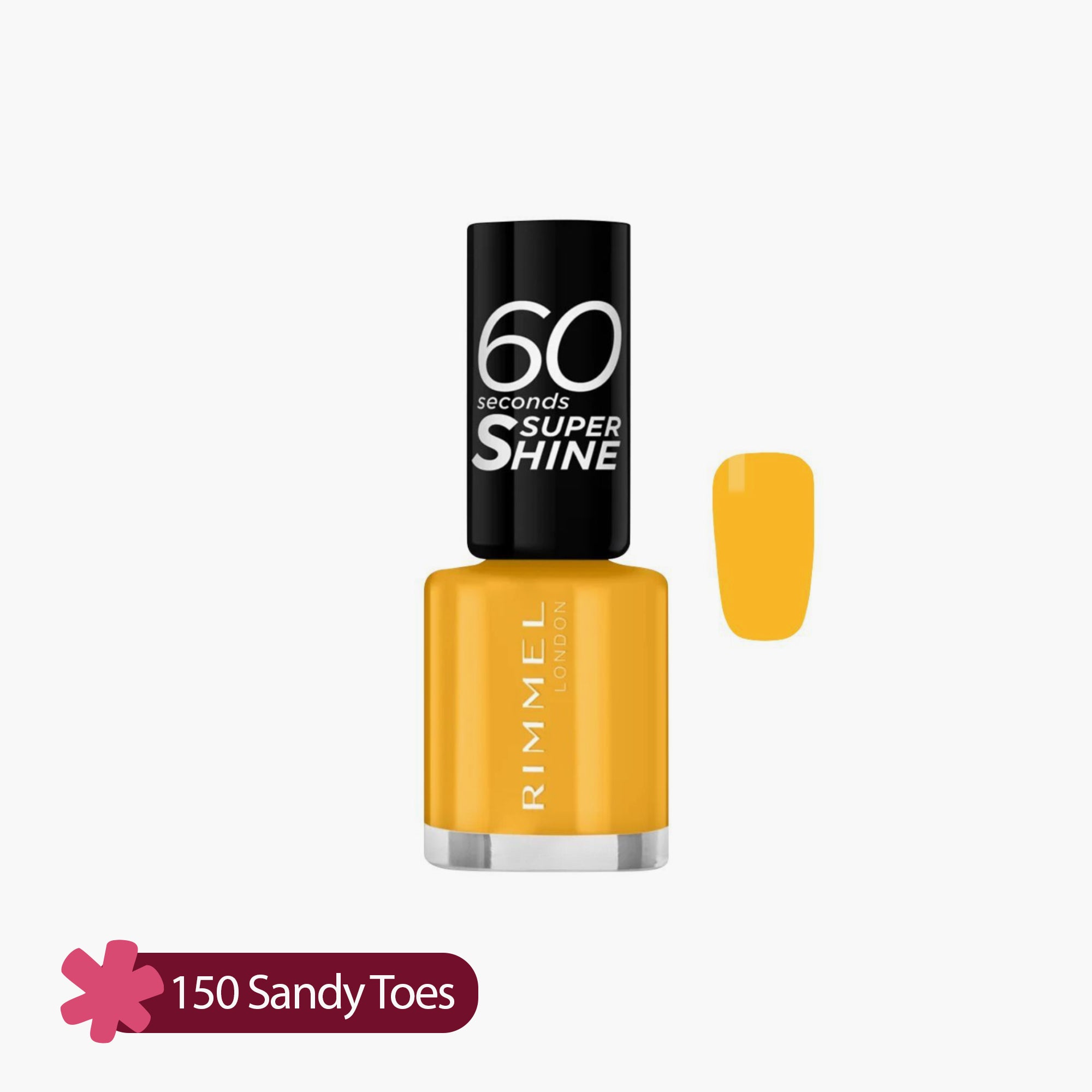 Rimmel 60 Seconds Super Shine Nail Paint 150 Sandy Toes 8ml