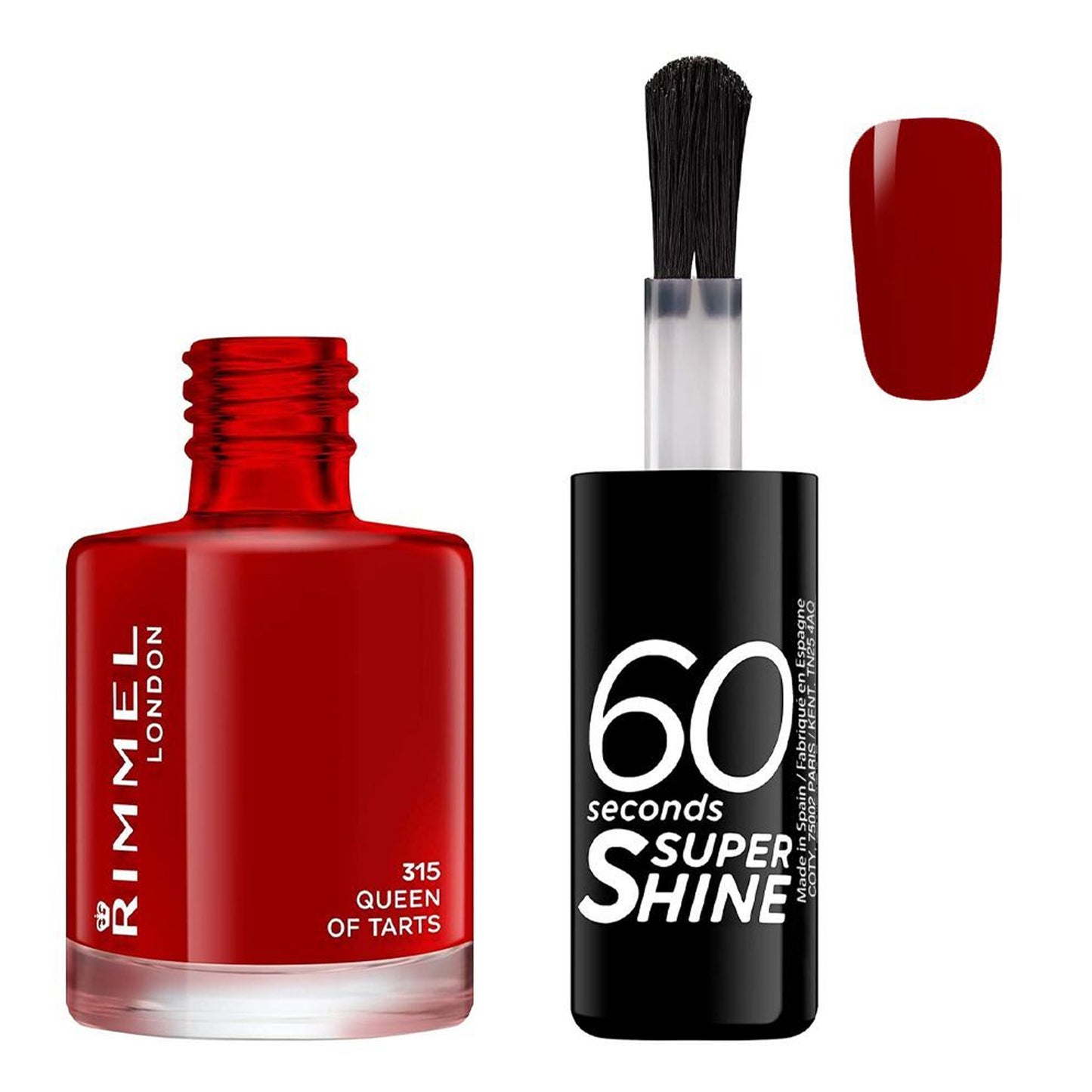Rimmel 60 Seconds Super Shine Nail Polish 315 Queen of Tarts 8ml