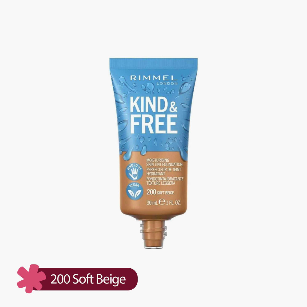 Rimmel Kind & Free Moisturising Skin Tint Foundation 200 Soft Beige 30ml