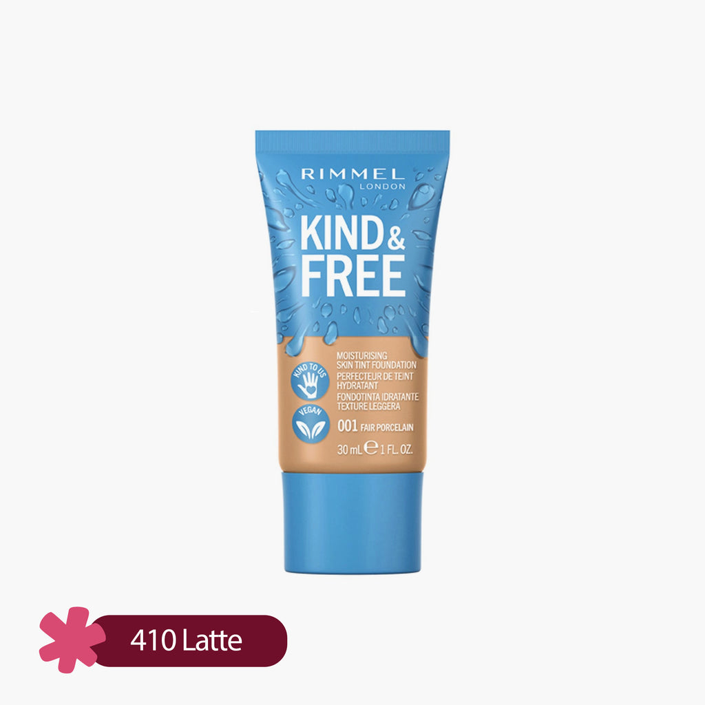 Rimmel Kind & Free Moisturising Skin Tint Foundation 410 Latte 30ml