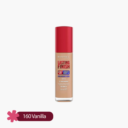 Rimmel Lasting Finish 35HR Full Coverage Lightweight Foundation 160 Vanilla 30ml