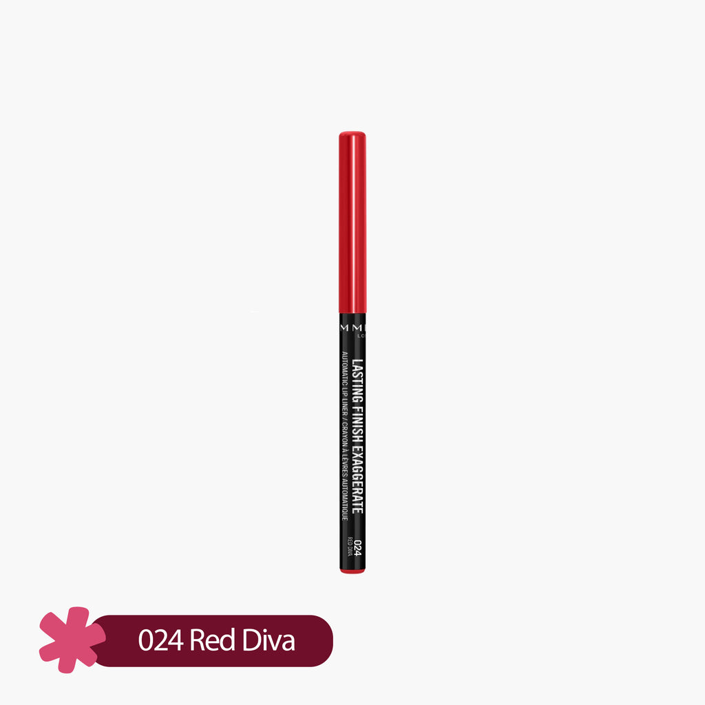 Rimmel Lasting Finish Exagerate Automatic Lip Liner 024 Red Diva 0.35gm