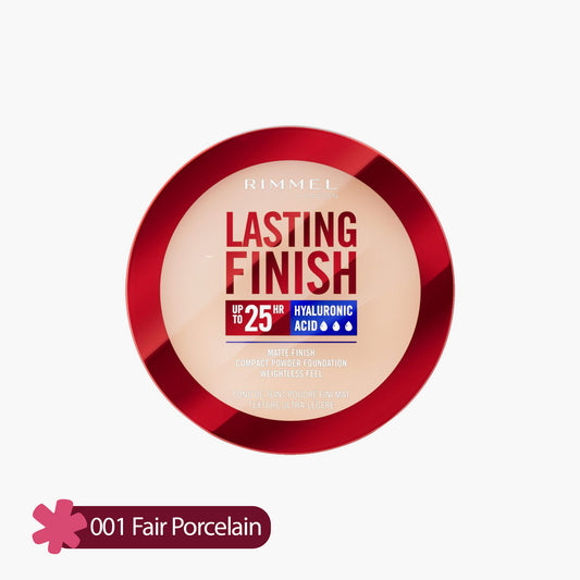 Rimmel Lasting Finish Upto 25HR Matte Finish Compact Powder Foundation 001 Fair Porcelain 7gm