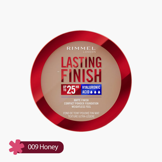 Rimmel Lasting Finish Upto 25HR Matte Finish Compact Powder Foundation 009 Honey 7gm