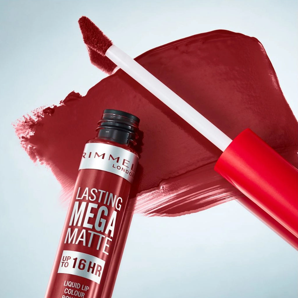 Rimmel Lasting Mega Matte Upto 16HR Liquid Lip Colour 930 Ruby Passion 7.4ml