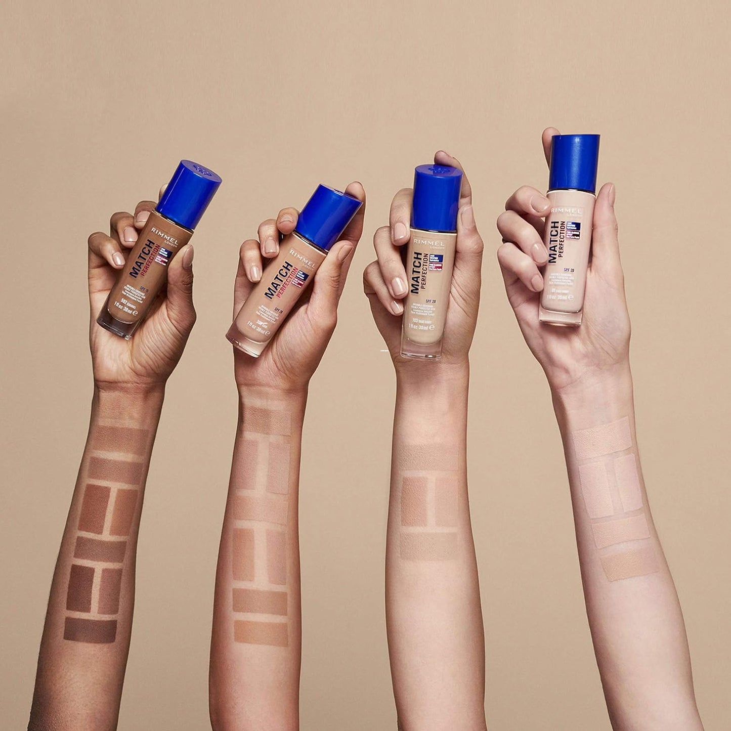 Rimmel Lasting Finish 25H Skin Perfecting Full Coverage Foundation SPF20 300 Sand 30ml