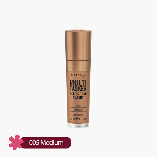 Rimmel Multi-Tasker Better Than Filters 3 in 1 Primer, Highlighter + Glow booster 005 Medium 30ml