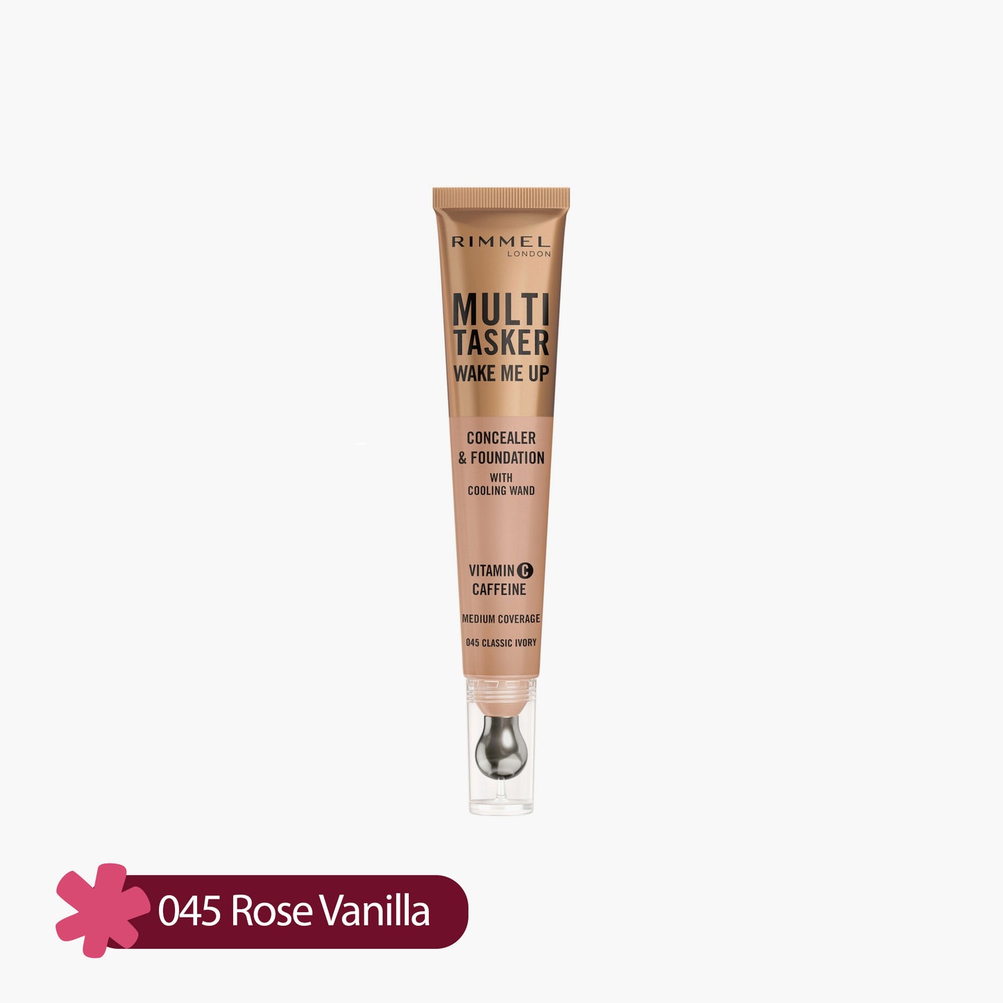 Rimmel Multi Tasker Wake Me Up Concealer & Foundation 045 Rose Vanilla 20ml