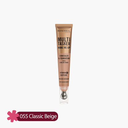Rimmel Multi Tasker Wake Me Up Concealer & Foundation 055 Classic Beige 20ml