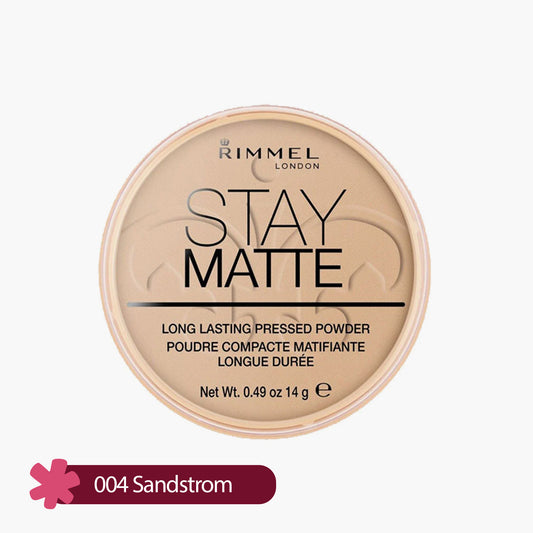 Rimmel Stay Matte Long Lasting Pressed Powder 004 Sandstrom 14gm